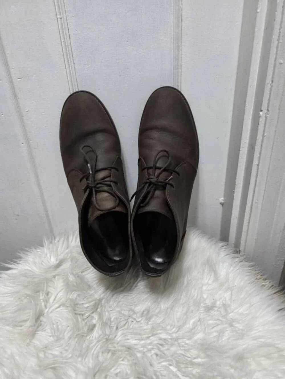 Rhodes Felix Chukka Lace Up Boots Huckberry Brown Leather Men's US Size 13